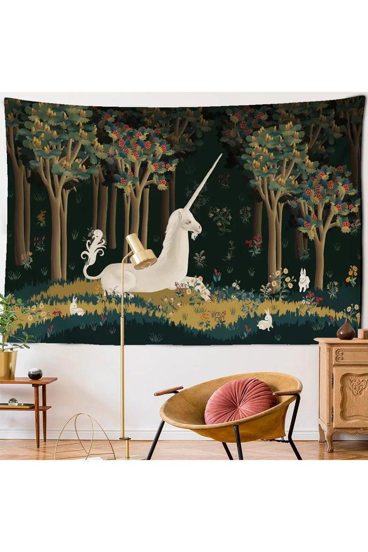 Lisslune | enchanted unicorn rug