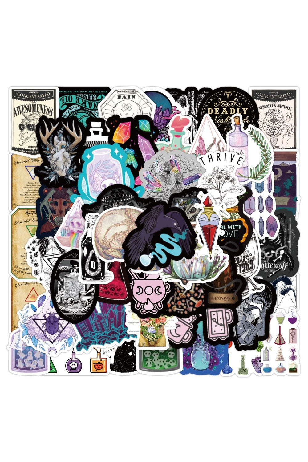 Lisslune | Apothecary Scrapbook Stickers