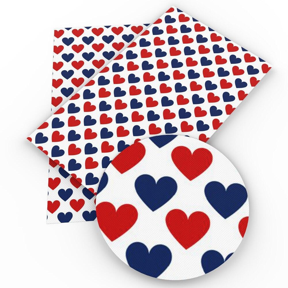 Lisslune | Patriotic Synthetic Leather Craft Material - 20*33cm