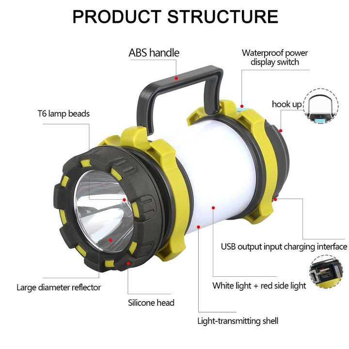 Lisslune | Rechargeable Camping Lantern - Rechargeable Outdoor Lights