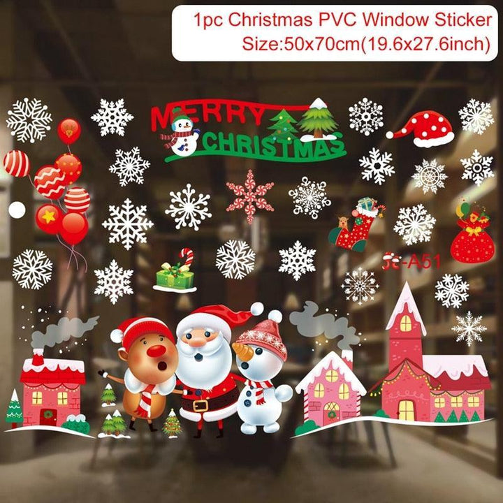Lisslune | Festive Holiday Party Sticker Set: Christmas & New Year Wall and Window Decoration