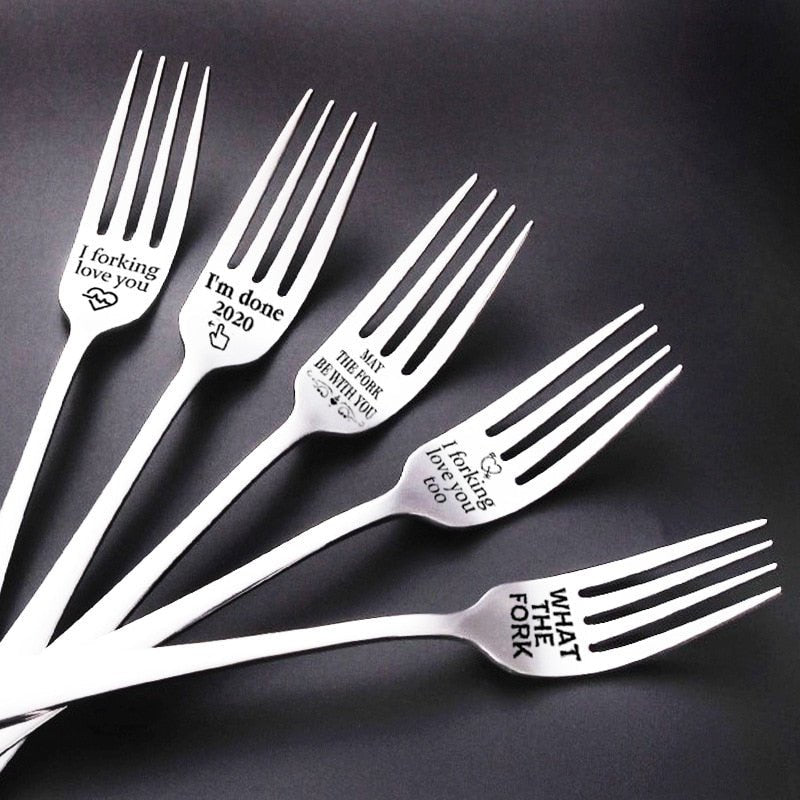 Lisslune | Romantic engraved fork