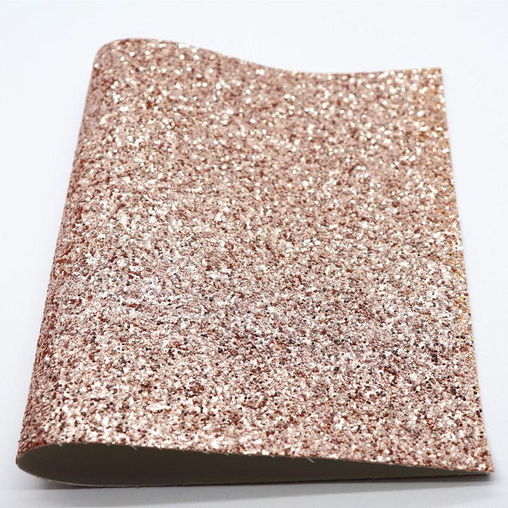 Lisslune | Glittery Synthetic Leather Craft Sheets for Creative DIY - 21CM x 29CM