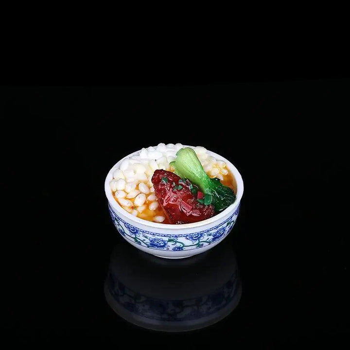 Lisslune | Enchanting Mini Chinese Cuisine Bowl Playset - Cute Decorative Items for Children and Home