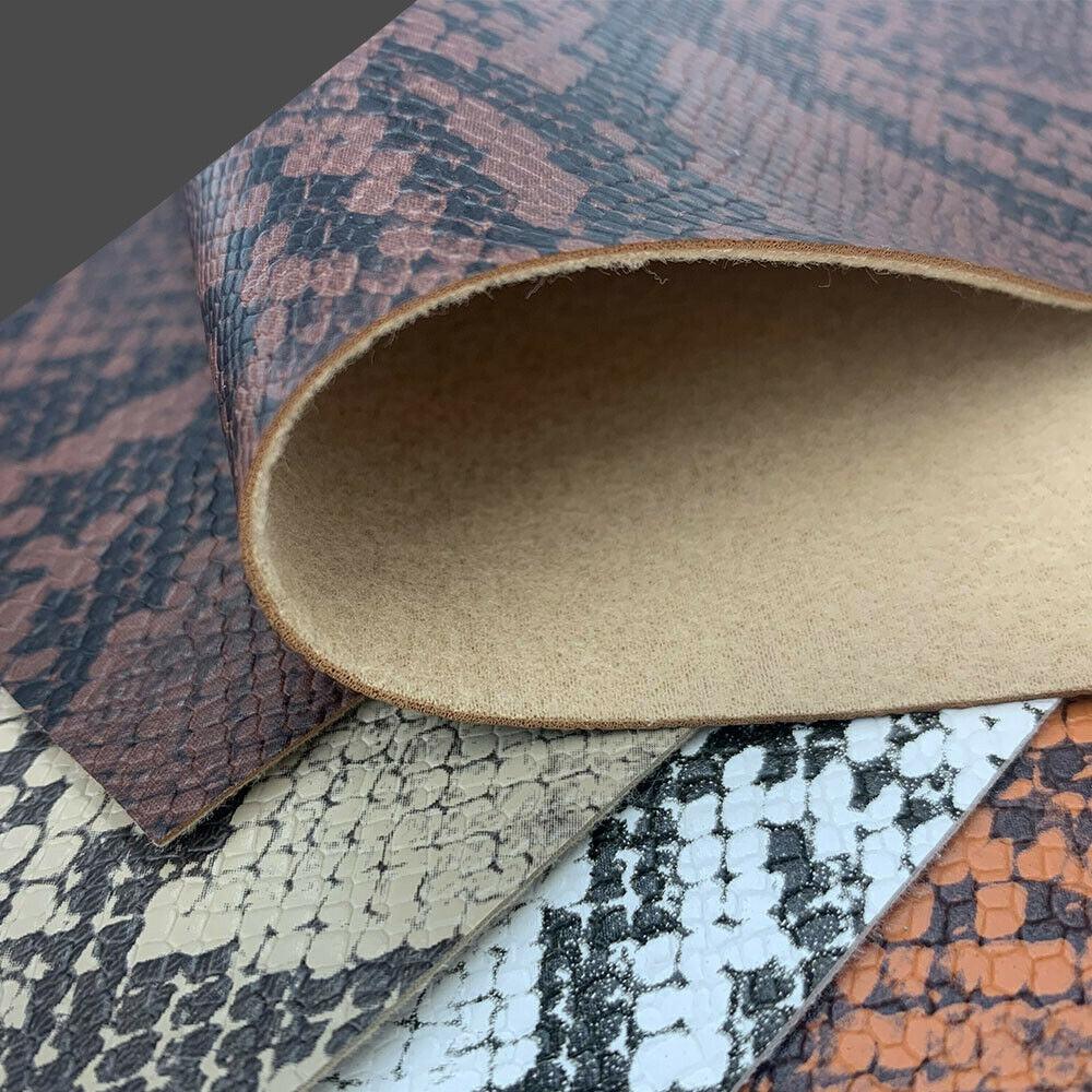 Lisslune | Serpentine Snake Skin Synthetic Leather Craft Kit - Create Trendy DIY Projects with Ease