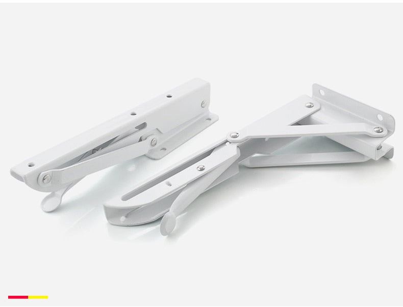 Lisslune | 2-piece set collapsible shelf brackets, heavy-duty, made of stainless steel for tables, motorhomes and space-saving