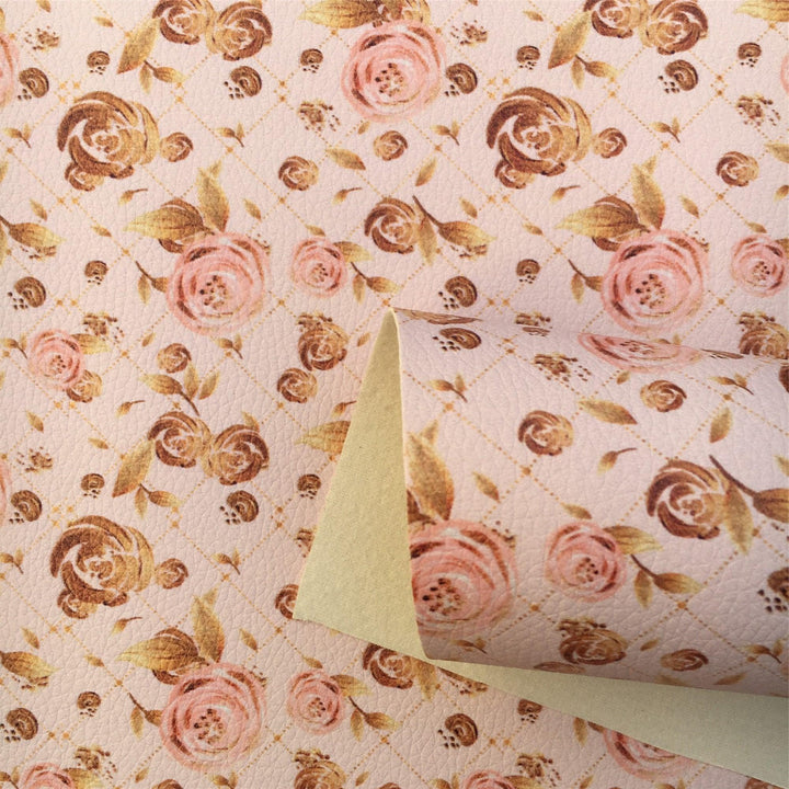 Lisslune | Vibrant Floral and Rainbow Faux Leather Craft Kit: Unleash your creativity