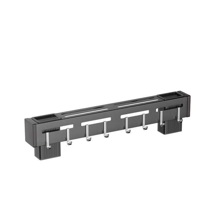 Lisslune | Organize Your Kitchen: Stainless Steel Wall-Mounted Knife Holder Shelf - Nail-Free Storage Shelf with Hooks for Cutlery - Cabinet Organizer for a Tidy Kitchen