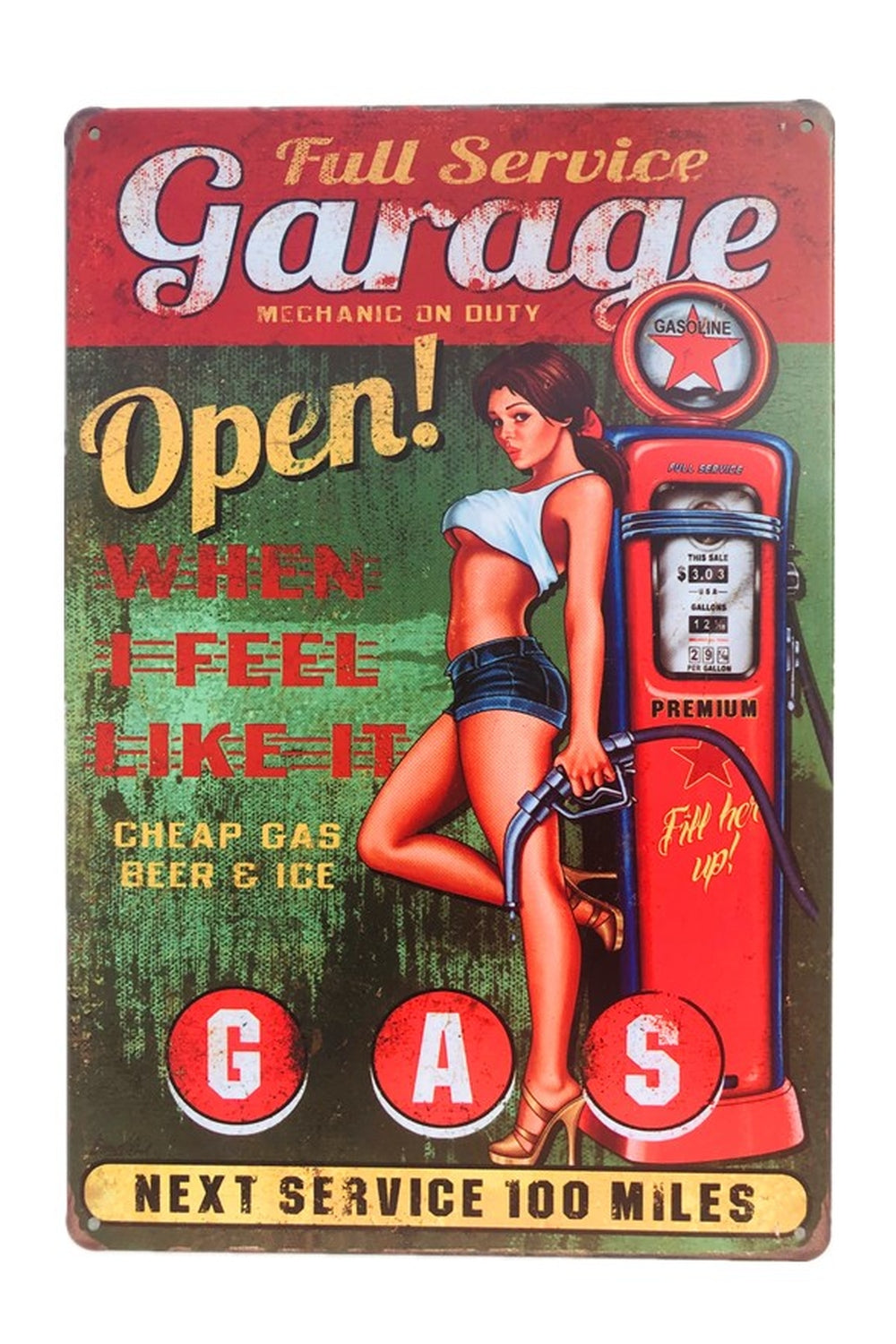 Lisslune | Service Girl Vintage Poster