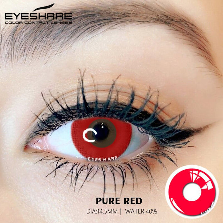 Rynx Cosplay Pure Red 14.5mm 1 Pair | 1 Year