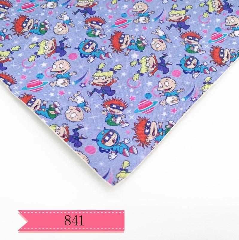 Lisslune | Cartoon character printed PVC leather craft sheet for DIY projects