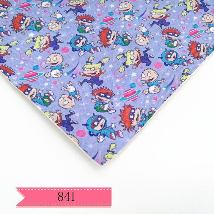 Lisslune | Cartoon character printed PVC leather craft sheet for DIY projects