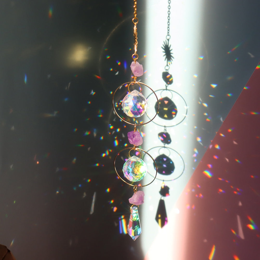 Lisslune | Dream Combo Symphony Crystal Wind Chime Moon Sun Catcher