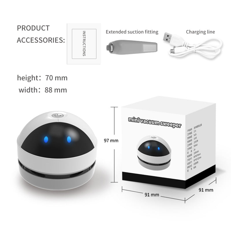 Lisslune | USB Charging Mini Vacuum Cleaner