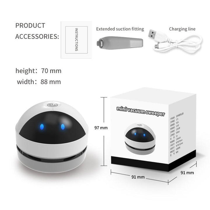 Lisslune | USB Charging Mini Vacuum Cleaner