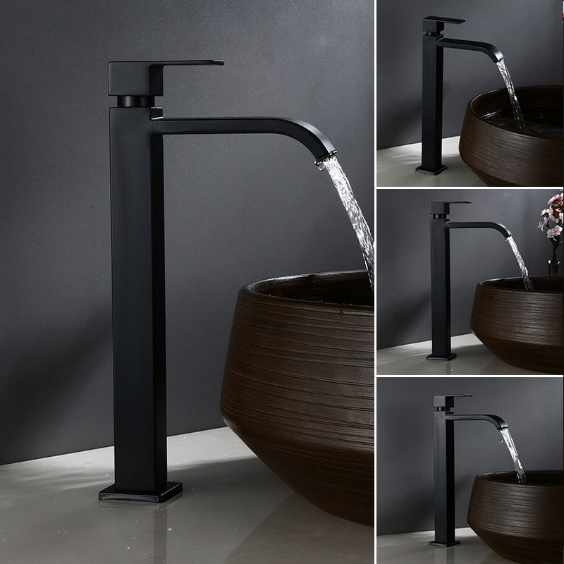 Lisslune | Matte black cold water single faucets for sink installation
