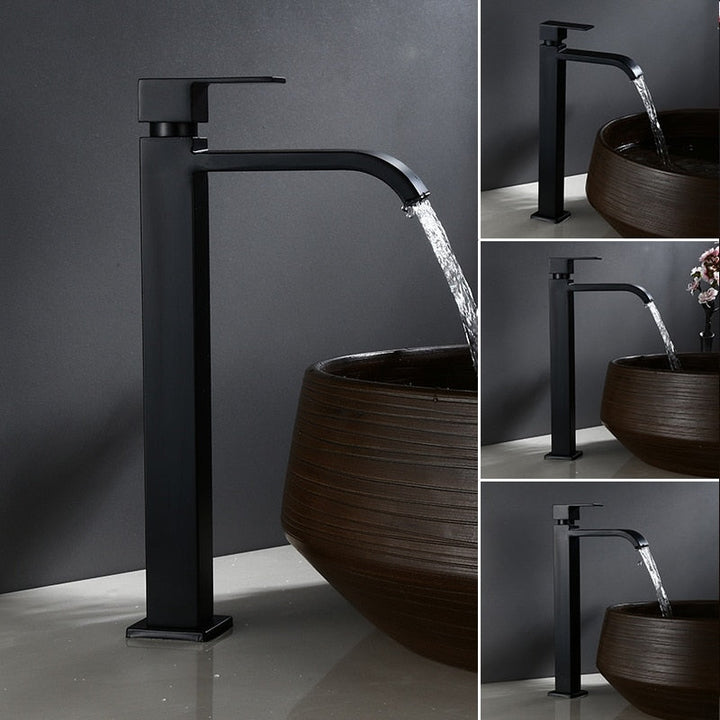 Lisslune | Matte black cold water single faucets for sink installation