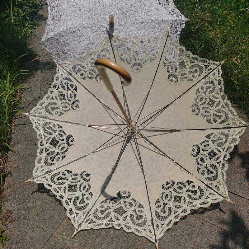 Lisslune | Timeless Victorian Lace Parasol: A Stunning Accessory for Outdoor Events