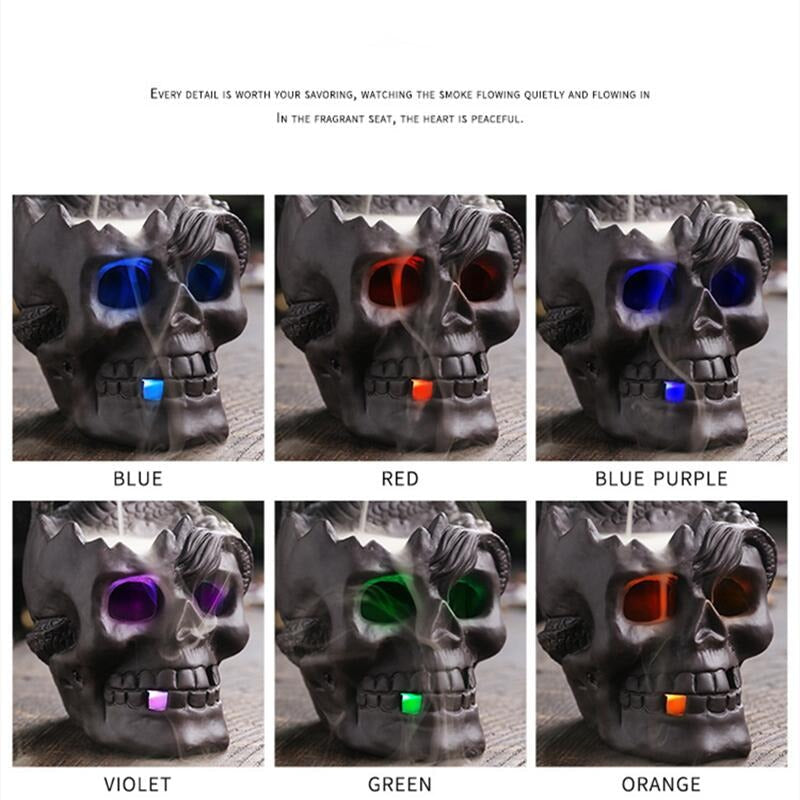Lisslune | Dragon Skull LED Incense Burner