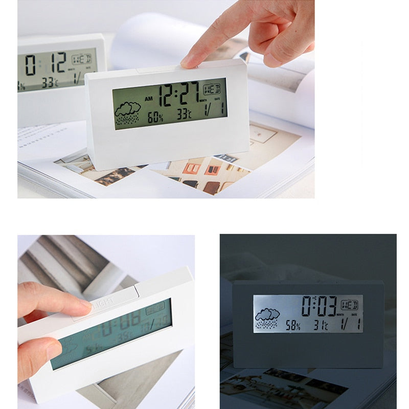 Lisslune | Transparent Crystal Vision Multifunctional Desktop Clock