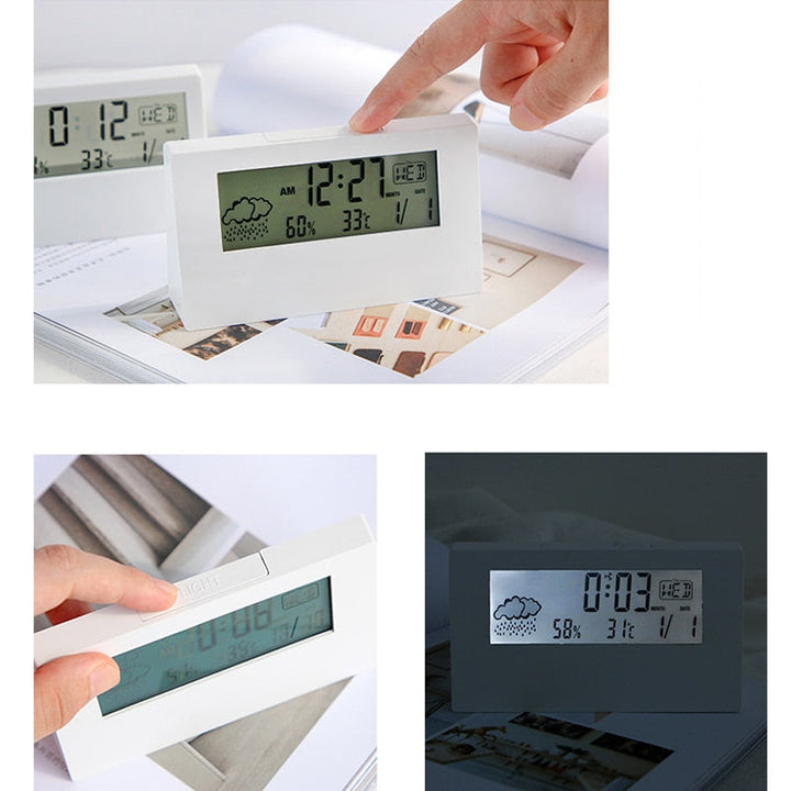 Lisslune | Transparent Crystal Vision Multifunctional Desktop Clock