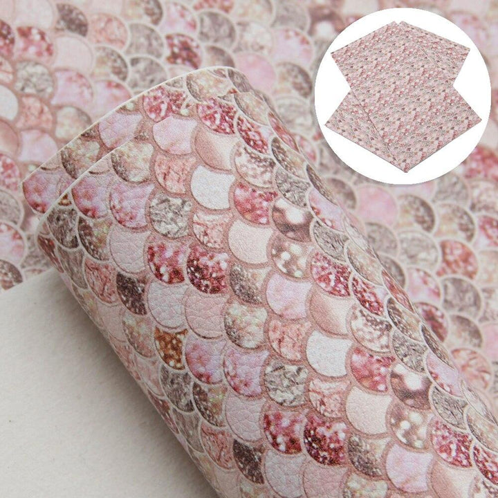 Lisslune | Chic Polka Dot Synthetic Leather Crafting Fabric