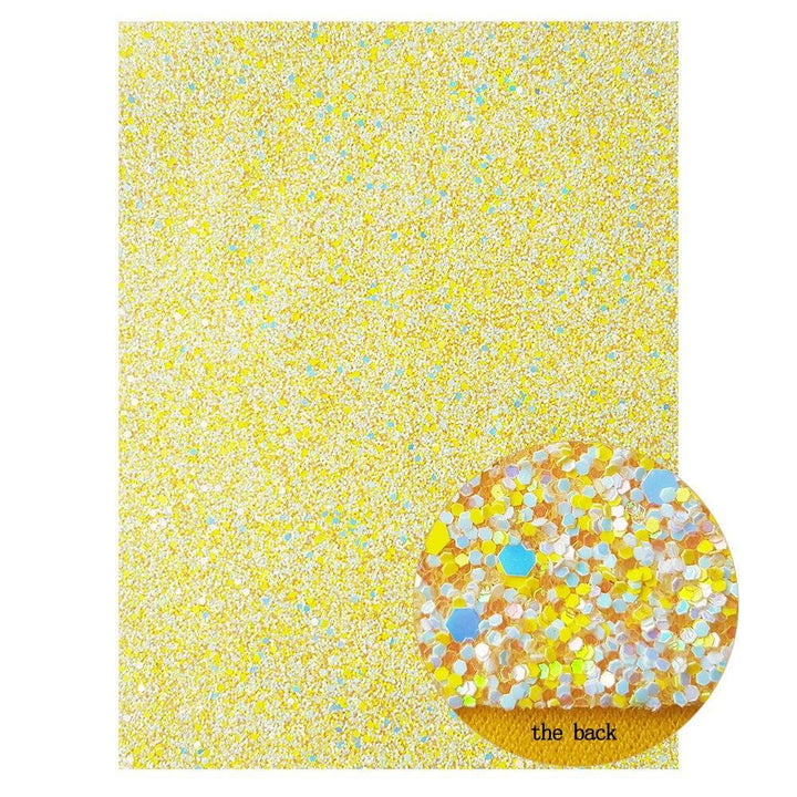 Lisslune | Glittering Chunky PU Leather Look: The Ultimate DIY Craft Companion