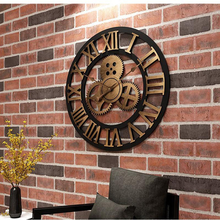 Lisslune | Handmade Oversized 3D Retro Decorative Wall Clock