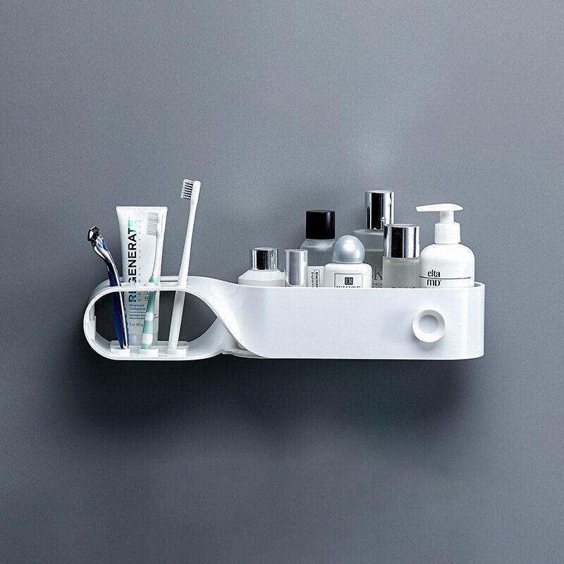 Lisslune | S-shaped space-saving shower storage rack: Waterproof bathroom organizer