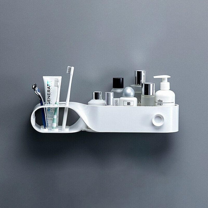 Lisslune | S-shaped space-saving shower storage rack: Waterproof bathroom organizer