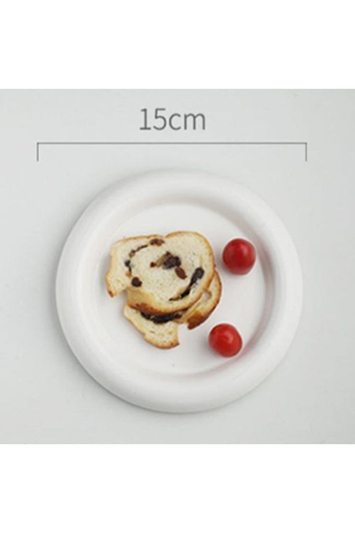 Lisslune | White ceramic plate