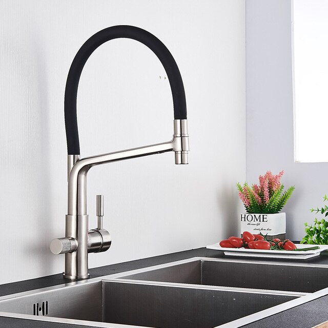 Lisslune | Double Outlet Drinking Water Faucet Filtered Kitchen Faucets