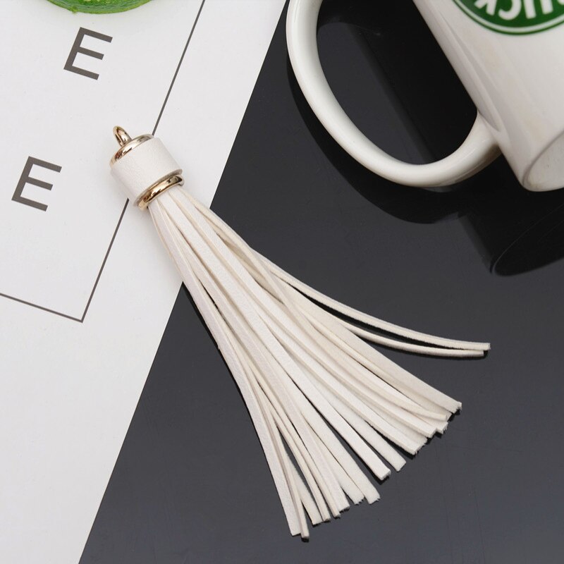 Lisslune | Vibrant 5-piece Synthetic Leather Tassel Fringe Set for Creative Jewelry and Craft Projects