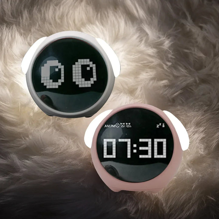 Lisslune | Cute Expression Night Light Alarm Clock