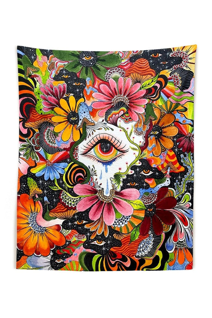 Lisslune | in Wonderland Psychedelic Tapestry
