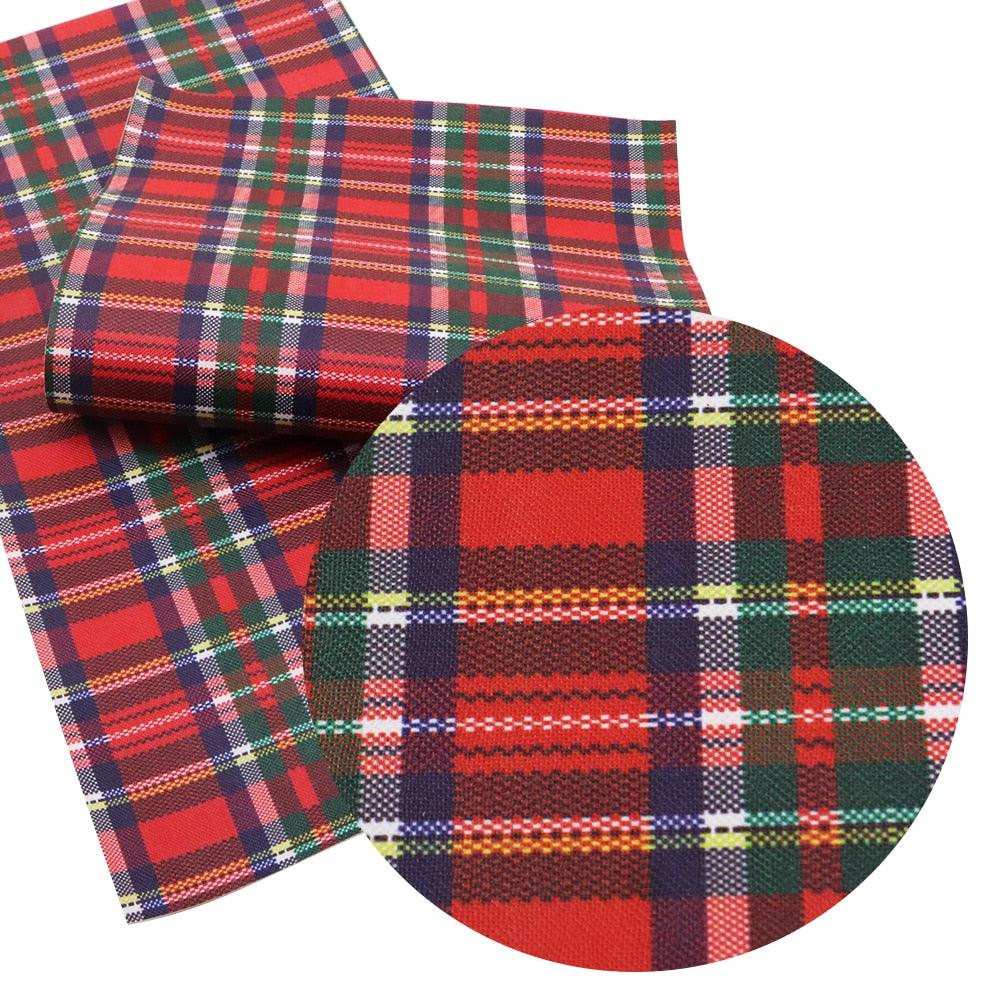 Lisslune | Crimson Holiday Synthetic Leather Craft Set - DIY Festive Fabric Set