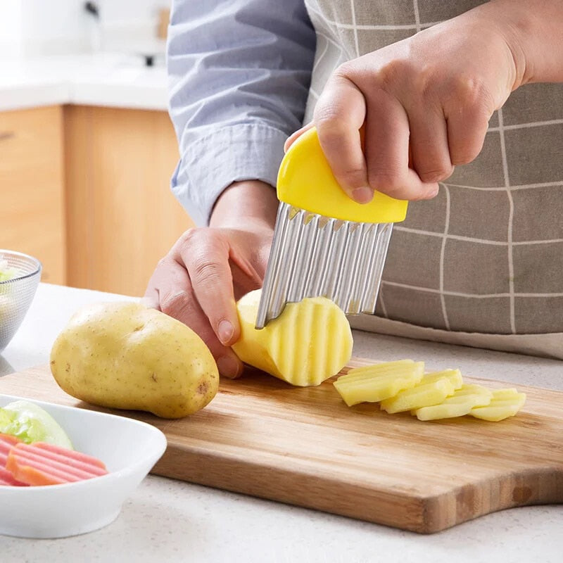 Lisslune | Speed Cut Wrinkle Manual Potato Chips Slicer