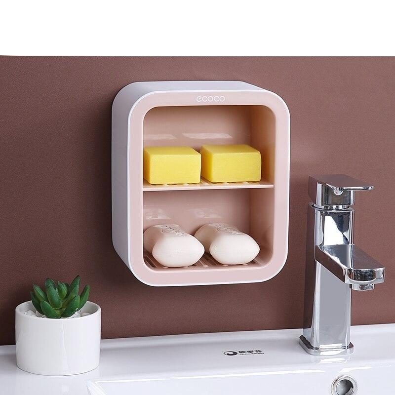 Lisslune | Elegant Botanical Wall-Mounted Soap Organizer for Stylish Bathroom Storage