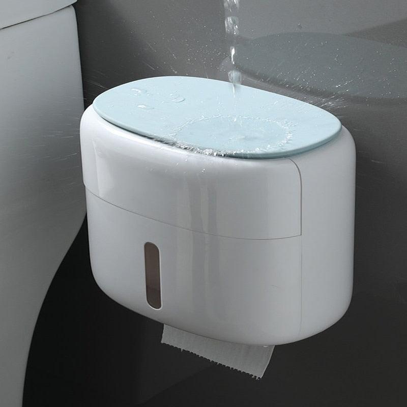 Lisslune | Bathroom organizer with phone holder and quick-change toilet paper function
