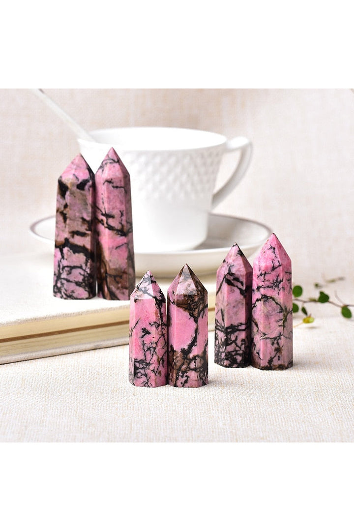 Lisslune | Rhodonite Crystal Obelisk