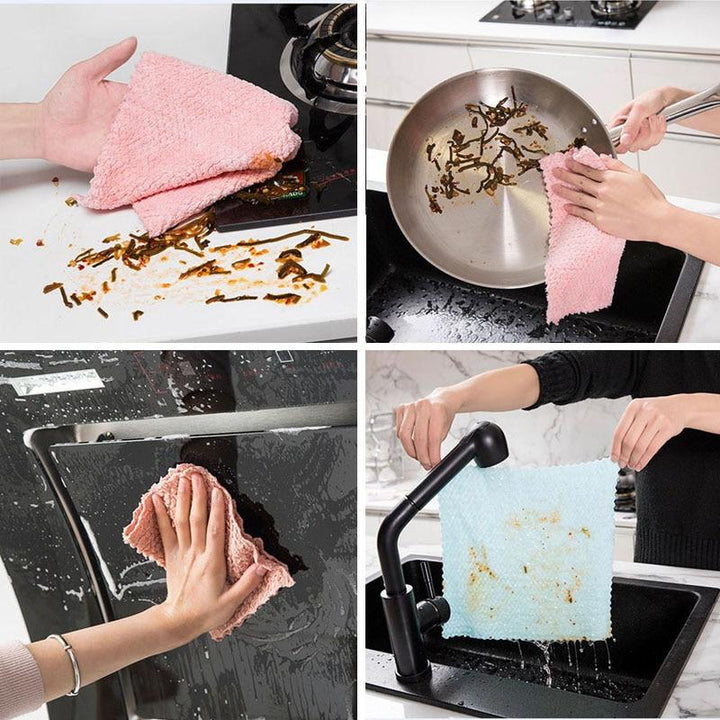 Lisslune | Nano Stripe-free Highly Absorbent Microfiber Cloth (Set of 2) - Magic Cleaning Cloth