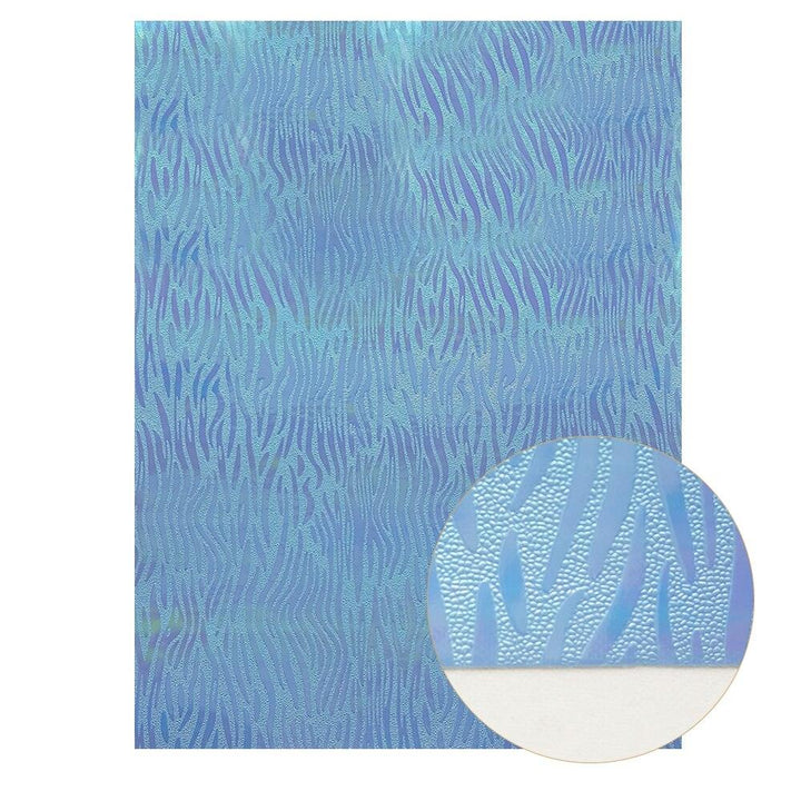 Lisslune | Irisdente Blue Snake Glossy Fabric for Creative Crafting