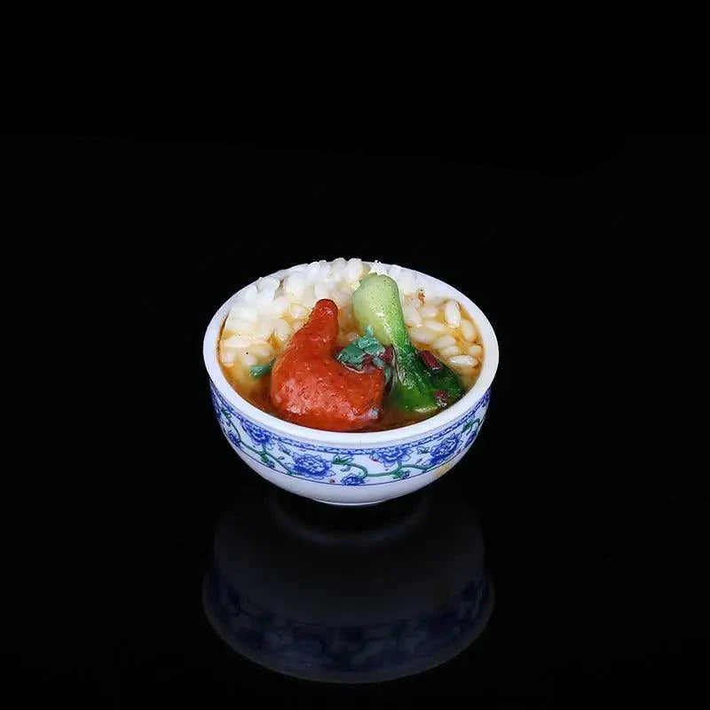 Lisslune | Enchanting Mini Chinese Cuisine Bowl Playset - Cute Decorative Items for Children and Home