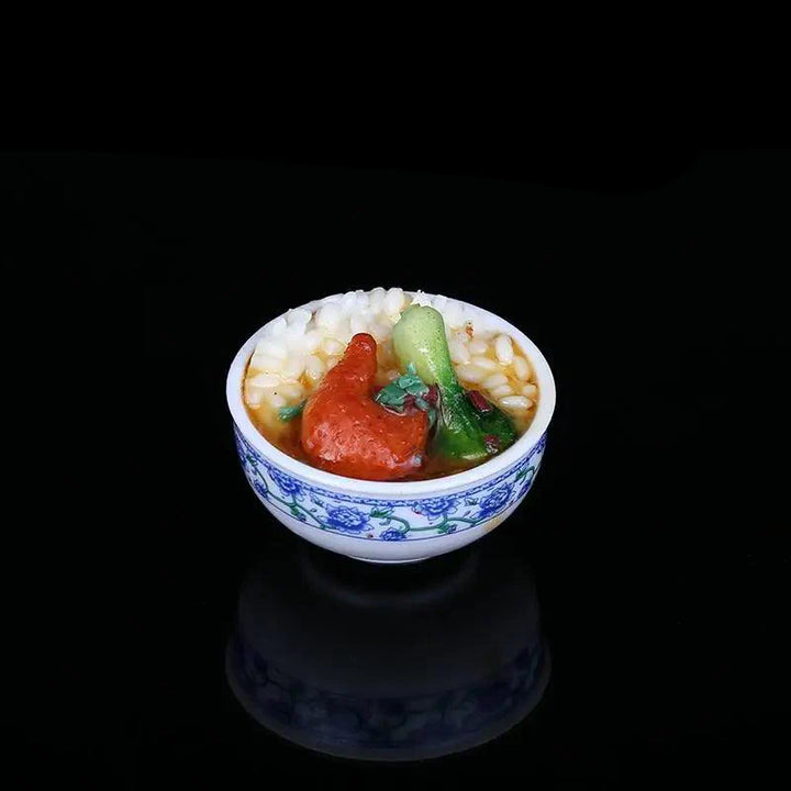 Lisslune | Enchanting Mini Chinese Cuisine Bowl Playset - Cute Decorative Items for Children and Home