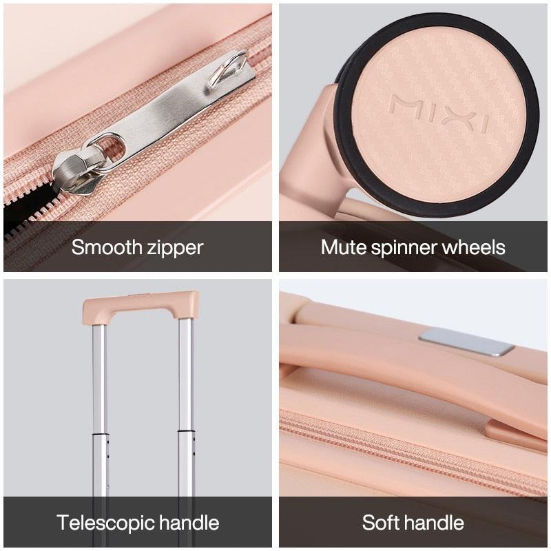 Lisslune | Sleek and Stylish Women's Premium Patent Spinner Carry-On for Modern Travelers