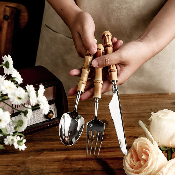 Lisslune | Creative Retro Bamboo Cutlery