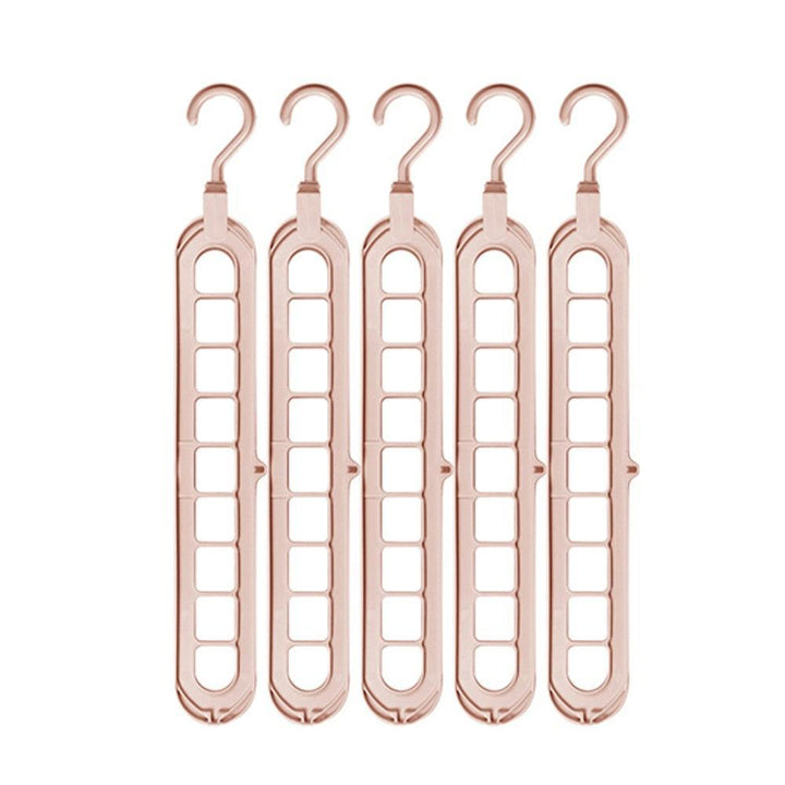Lisslune | Chic circular 9-hole plastic closet organizer