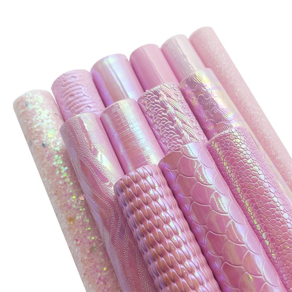 Lisslune | Sparkling Pink Holographic Vinyl Fabric Collection - Perfect for DIY Creations
