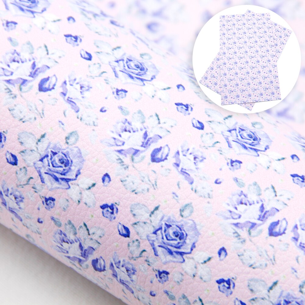 Lisslune | Floral Elegance Synthetic Leather Creative Sheets