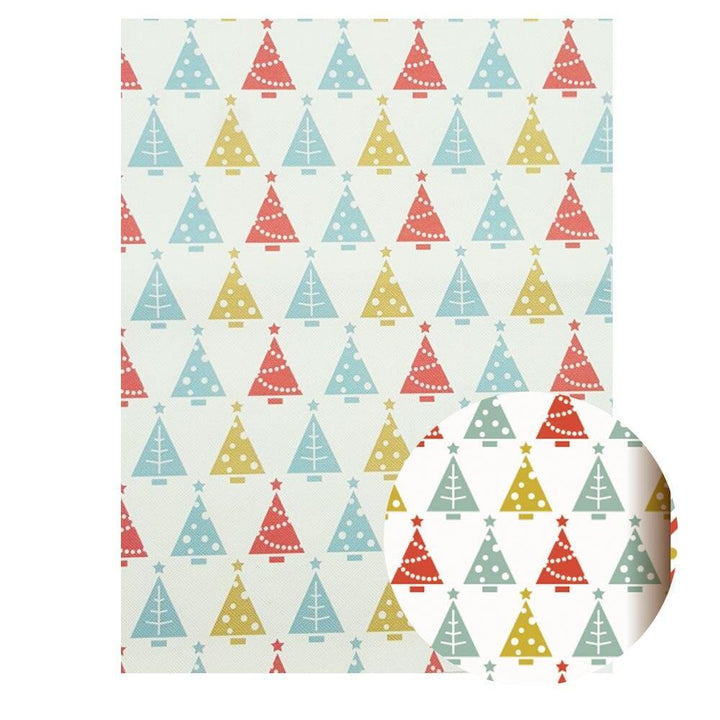 Lisslune | Playful Holiday Cartoon Animal PU Bow Fabric Sheets: Essential DIY Kit for Festive Hair Accessories and Crafts